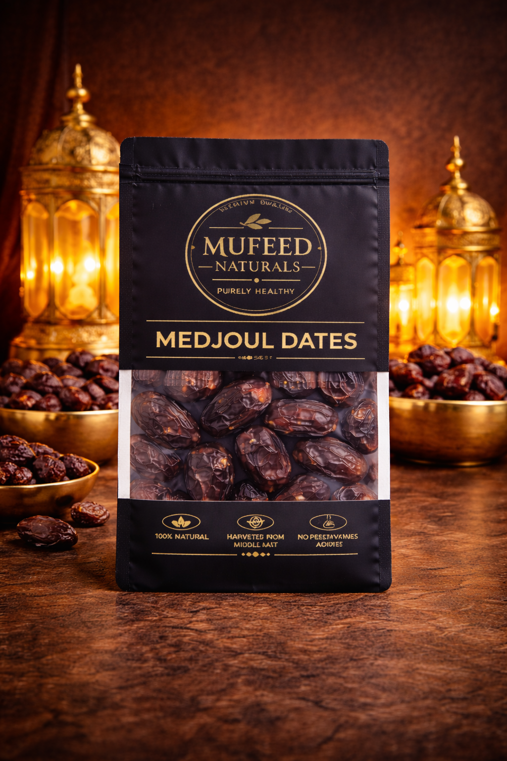 Premium Medjoul Dates - High Fiber Natural Energy Snack