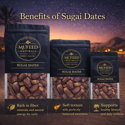 Premium Sugai Dates – Naturally Sweet Soft