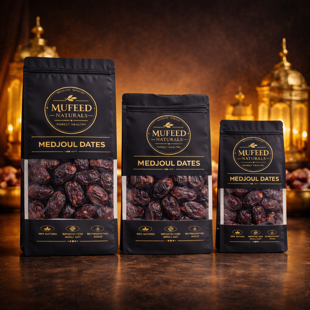 Premium Medjoul Dates - High Fiber Natural Energy Snack