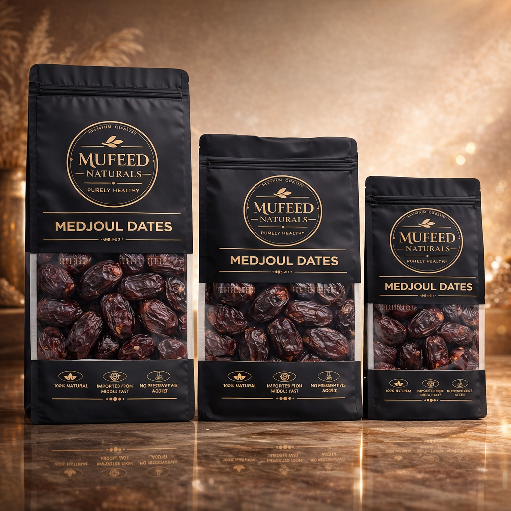 Premium Medjoul Dates - High Fiber Natural Energy Snack