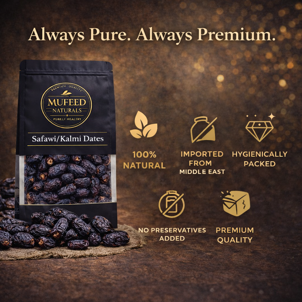 Premium Quality Safawi/Kalmi Dates - Soft, Fresh & Naturally Sweet