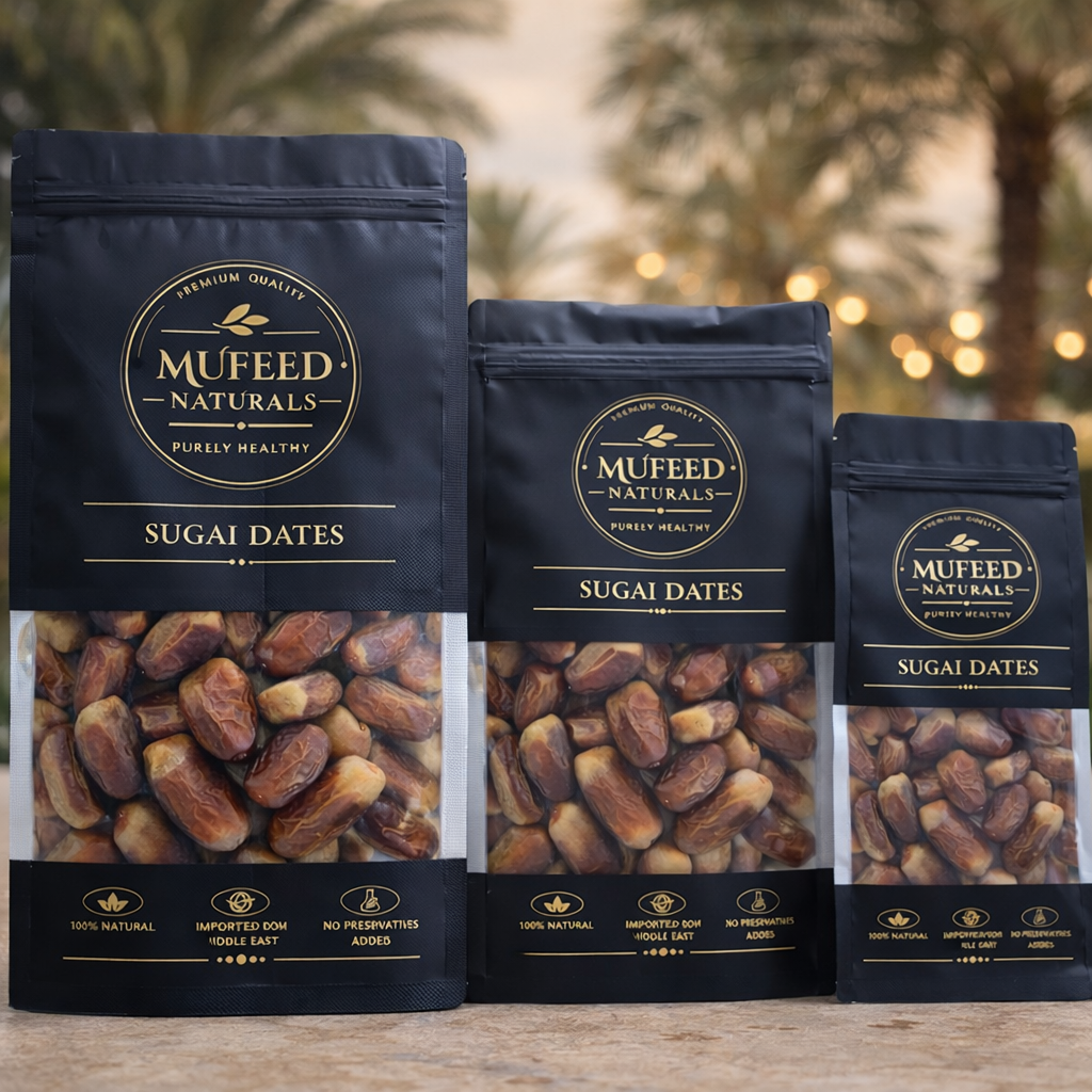 Premium Sugai Dates – Naturally Sweet Soft