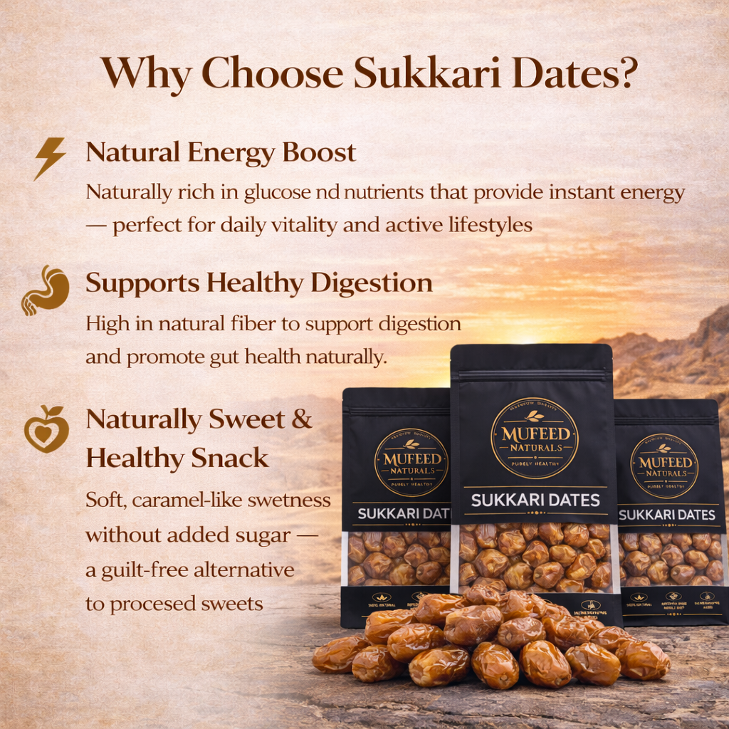 Premium Sukkari Dates – Soft & Naturally Sweet Dates